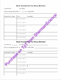 Self and Group Grading Scoresheet