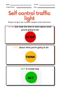 Preview of Self-control  traffic light