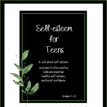 Preview of Self-esteem for Teens  Print and Digital