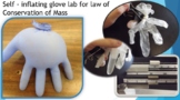 Self - inflating glove lab for law of Conservation of Mass