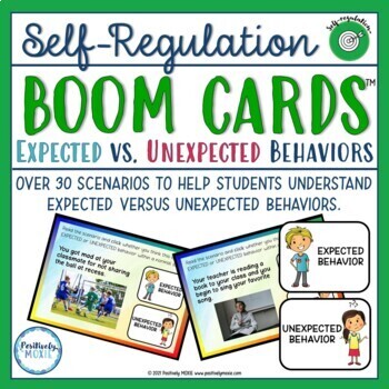 Preview of Self-regulation | Expected or Unexpected Behavior BOOM Cards