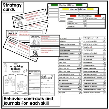 emotion and behavior control self regulation worksheets and activities