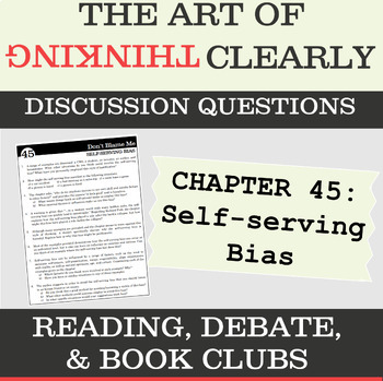 Preview of Self-serving Bias - Discussion - Heuristic Psychology - Art of Thinking Clearly