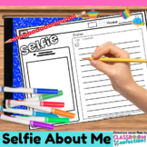 Selfie Activity Poster :  Writing Organizer 3rd 4th 5th Grades