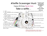 Selfie Scavenger Hunt Ice Breaker