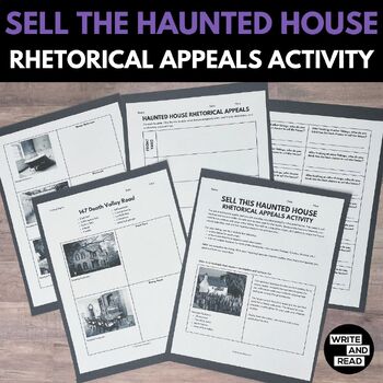 Preview of Sell the Haunted House Rhetorical Appeals Activity - Halloween Writing Activity