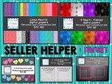 Seller Helper: FEBRUARY - Paper, Clipart, Frames