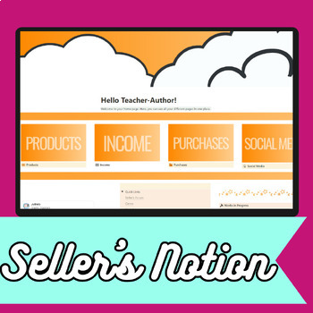 Preview of Seller's Notion Template