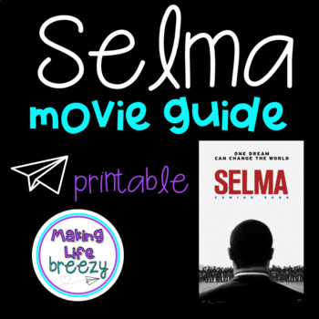 Preview of Selma Movie Viewing Guide {Paper}