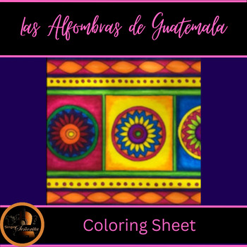 Preview of Semana Santa Alfombras Coloring Page