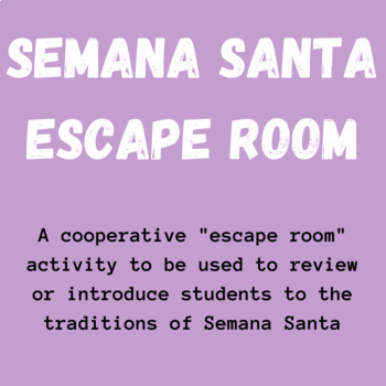 Preview of Semana Santa Escape Room - Digital - Print - Editable - NO PREP!