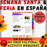 Semana Santa & Feria Webquest/Digital Notebook | No-prep |