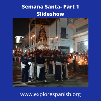 Preview of Semana Santa (Holy Week) - Distance Learning Slideshow 