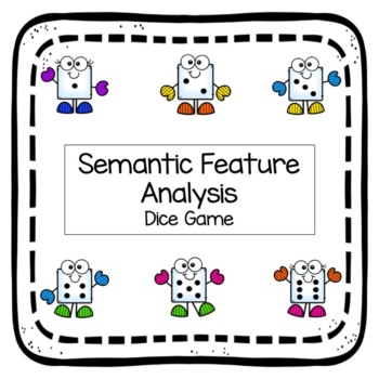 Preview of Semantic Feature Analysis Dice Game FREEBIE