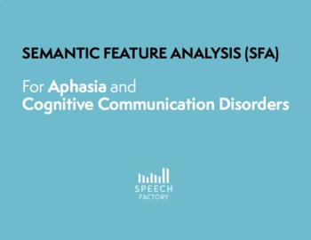 Preview of Semantic Features Analysis (SFA) for Aphasia - SLP