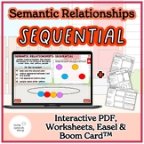 Sequential Semantic Relationships - Boom Card, Interactive