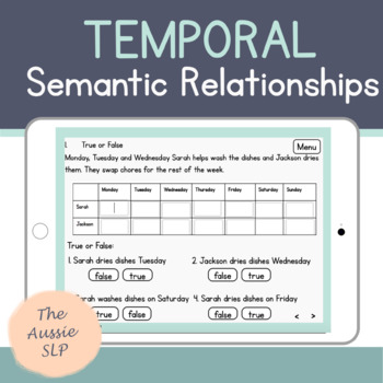 Preview of Semantic Relationships - Temporal