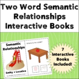 Semantic Relationships - Two Words Interactive Book