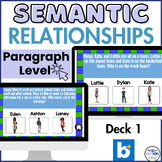Semantic Relationships in Sentences for Middle School Spee