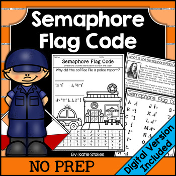 semaphore flag code activities printable digital by katie stokes