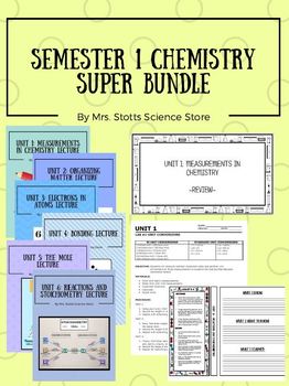Preview of Semester 1 Chemistry Super Bundle