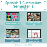 Semester 1 Spanish 1 Bundle Avancemos - Spanish Curriculum
