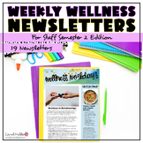 Semester 2  Staff Wellness Newsletters Set 3 | Teacher Self Care