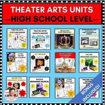 Preview of Semester Long Theater Arts Units and Lessons High School| Designing| Productions