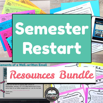 Preview of Semester Restart Resources Bundle - 2024 New Year - Bell Ringers - Icebreaker
