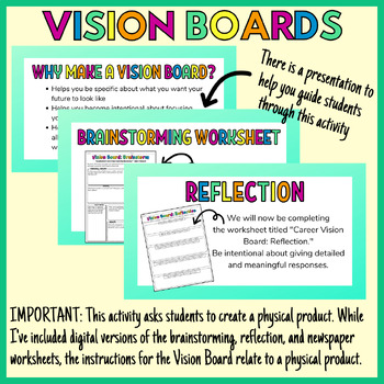 Vision Board Project by The Accidental Librarian | TPT