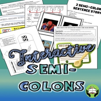 Preview of SEMI-COLONS PRACTICE ACTIVITIES for OLDER STUDENTS