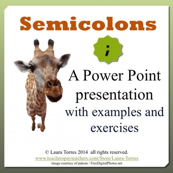 Preview of Semicolons Power Point Presentation