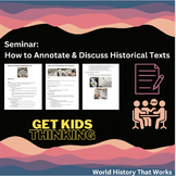 Seminar: How to Annotate and Discuss Historical Texts