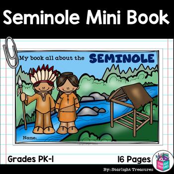 Preview of Seminole Tribe Mini Book for Early Readers - Native American Activities