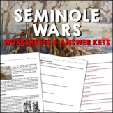 Seminole Wars Age of Jackson Reading Worksheets and Answer Keys