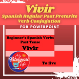 Vivir - Spanish Regular -IR Past Preterite Verb Conjugatio