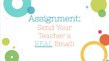 Preview of Send My Teacher An Email (Assignment ONLY)