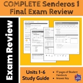 Senderos 1 Lessons 1-6 Exam Review Packet/Study Guide with