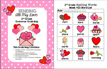 Sending All My Love 2nd Grade Grammar Grab Bag #23