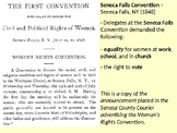 Susan B. Anthony and the Seneca Falls Convention PowerPoin