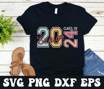 Preview of Senior 2024 CLASS of 2024 Graduation SVG & PNG