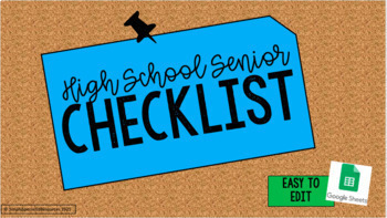 Preview of Senior Checklist for High School (College Prep, Military, Workplace)