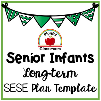 Preview of Senior Infants Long-Term SESE Editable Plan