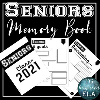 Preview of Senior Memory Book for End of Year