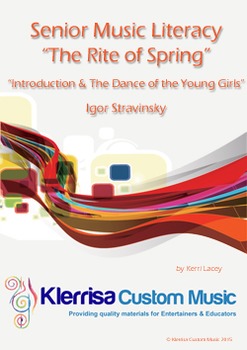 Preview of Senior Music Literacy - The Rite of Spring