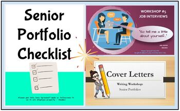 Preview of Senior Portfolio & Job Search BUNDLE: Interviews, cover letters, resumes, etc.