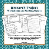 Research Projects- Questions and Guided Organization Worksheets