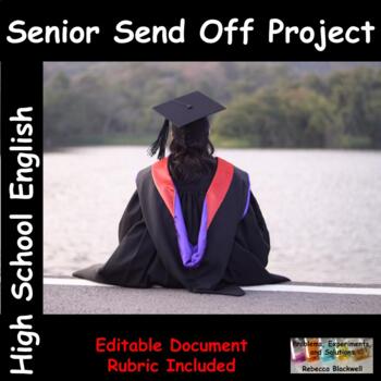 Preview of Senior Send Off English / Speech Project (Editable)