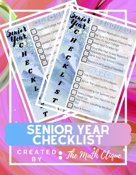 Preview of Senior Year Checklist