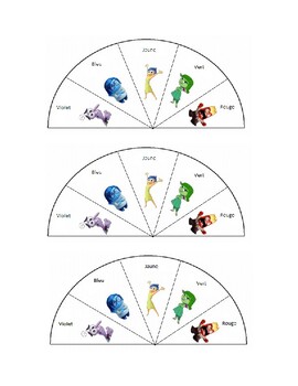 Preview of Sens dessus dessous emotions regulator desk plates